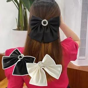 [골드스마일]여성 이유있는 빅사이즈 새틴리본 결혼식 자동핀 헤어