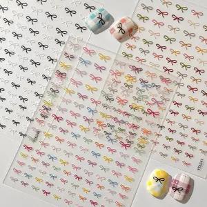 심플 미니 메탈 매듭 리본 네일스티커/네일아트/아트/귀여운/네일/스티커/꾸미기/셀프/숙녀/여성/여자/장식