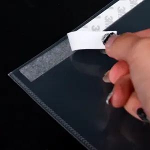 A4 투명 파일 세로형 부착형 포켓