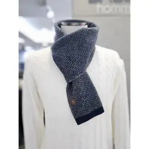 [바쏘옴므]바쏘옴므 세이브존03 바쏘옴므 남자 목도리 블루 쁘띠 머플러   100% WSZAG4AW09AG (42930579)