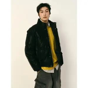 [에잇세컨즈] 레더라이크 패딩  블랙 (265Y38AY45)