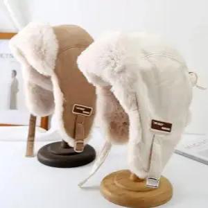 따뜻한 겨울 방한 버킷햇 모자 귀달이 털모자 벙거지