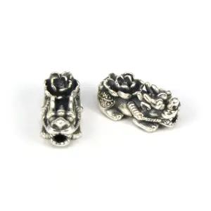 S3068) 925실버 연꽃 비휴 팬던트 - 소 / 은팔찌재료