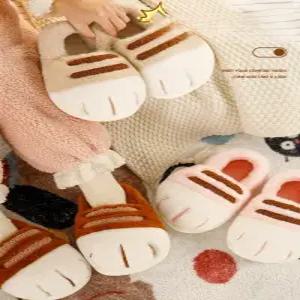 클라우드썬 고양이슬리퍼 신발 고양이발바닥 슬리퍼 두꺼운 겨울실내화