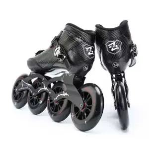 선수용 인라인 스케이트 블랙 롤러 레이싱 성인용 피겨 성인