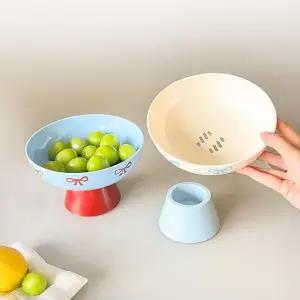 [살림의기술] 1+1 리본 바스켓 채반 하이트레이