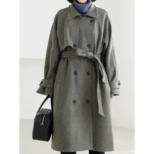 김여사 [빅사이즈](겨울신상)(66-99) 맥시 롱 더블 코트 5CT511212