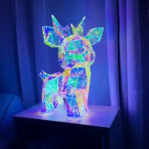 홈투홈 오로라 루돌프 LED 조명 크리스마스 파티 장식 무드등 선물