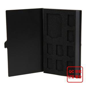 휴대용 메모리 카드 케이스 거치대 메모리 카드홀더 거치대 단층 알루미늄 보호대 박스 1SD + 8TF 마이크로