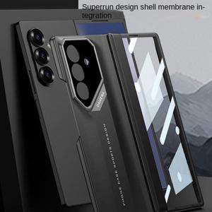 슈퍼카 디자인 마그네틱 힌지 유리 보호 필름 케이스 (삼성 Z 폴드 7 갤럭시 Z 폴드7 폴드 6 5 4 렌즈 보호
