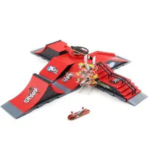 프리미엄 훈련 핑거보드 연습 장애물 트랙 레드 10개 조합