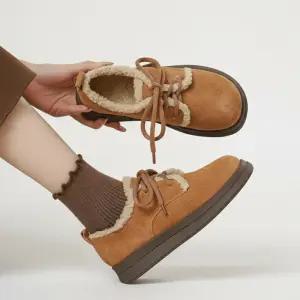 여성 겨울 털 단화 털로퍼 방한화 H2