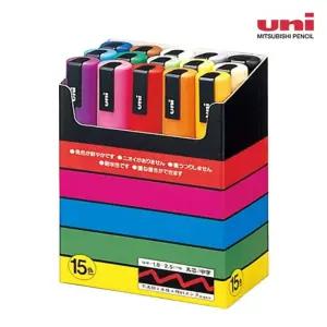 미쯔비시 유니 포스카 마카세트 5M 15색 PC5M15C일제 수입 학생 어린이 디자인 그림용 드로잉 선명한 쯔세