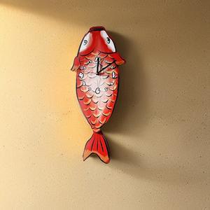 특이한벽시계 물고기 초밥 횟집 원형 특이한 이자카야 림핑앤스무디 거실 진자 도데카