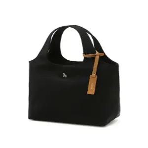 헤지스 액세서리 여성 25SS [스테디셀러] 블랙 단색 나일론 토트백 WIBA5E714BK