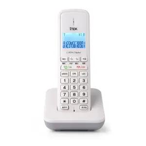 ITEK 무선전화기 IK-1030 흰색 한글메뉴 발신자표시 스피커폰 무음 가정용 사무실 매장