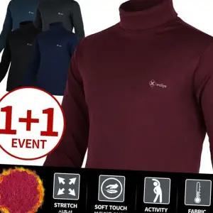 남성 약기모 티셔츠 활동성 스판 기모 기능성 폴라티 티셔츠 운동 아웃도어 이너웨어 부드러운 스포츠