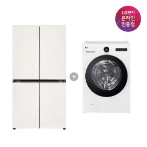LG 디오스 오브제컬렉션 매직스페이스 냉장고 + LG 트롬 워시콤보 (T875MEE111 + FH25WA)