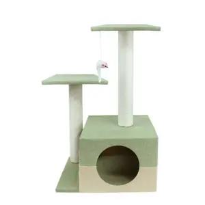 뚱냥이 투톤빌리지 그린 고양이캣타워