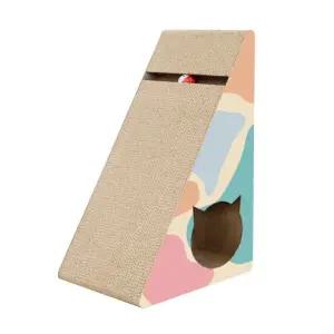 채움 고양이 스크래쳐 높이 60cm 경사 + 놀이볼포함