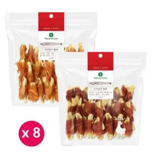 네츄럴코어 오리/치킨말이 황태 220g x 8개 애견간식
