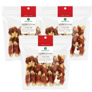 네츄럴코어 오리말이 황태 220g x 3개 애견간식