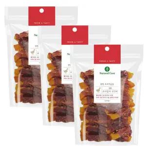 네츄럴코어 오리말이 고구마 220g x 3개 애견간식