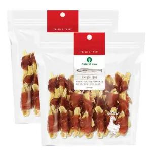 네츄럴코어 오리말이 황태 220g x 2개 애견간식