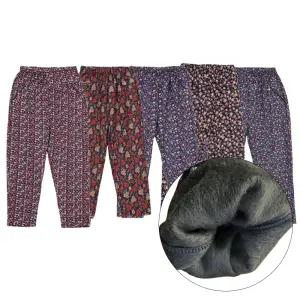 꽃무늬 촌캉스 겨울 기모 할머니 엄마 어르신 몸빼 바지 누빔 양털 융털 보온 캠핑 남성 여성 커플 고무줄 팬츠