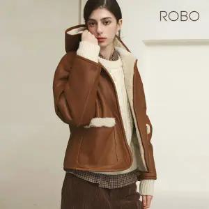 [ROBO] 로보 25FW 리버시블 후드 숏 무스탕