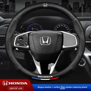 자동차 핸들 커버 Honda Civic Fit Jazz Accord Pilot CRV Odyssey Passport City Vezel 용 미끄럼 방지 액
