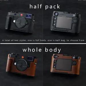 세공 카메라 가죽 소 가죽 가방 leica M11 핸들 그립 보호 슬리브 Arca-Swiss RRS base 용 전신 박스 케이