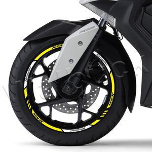 호환 오토바이 휠 스티커 스쿠터 림 스트라이프 데칼 Accessori XMAX 150 300 방수