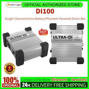 베링거 DI100 프로페셔널 배터리/팬텀 전원 DI-박스 (XLR 커넥터 포함, 무대 및 스튜디오용)