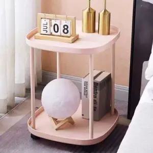 [하프클럽/]사각 선반 세탁실 홈앤리빙 바퀴달린선반 이동식 2단