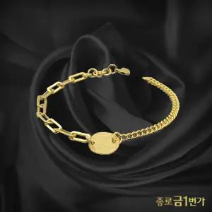 [종로금1번가] 여자 순금 팔찌 코인 언발란스 24K 7.5g