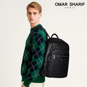 [오마샤리프][오마샤리프] 천연 소가죽 남성 백팩 비즈니스가방 OS8002M