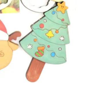 ( )우드공예 쉐이커 (루돌프 DIY 키링) 크리스마스 마라카스