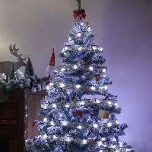 크리스마스 연말파티 인테리어 리본 줄 LED 조명