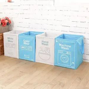 고품질 부직포빨래보관함4종(기계식/손세탁/칼라/화이트) 빨래보관함 빨래통 빨래수거함 WFHQDPY