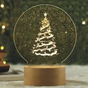 ( )LED 크리스마스 트리 아크릴 무드등 미니 조명