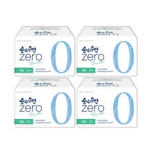 순수한면 제로 날개형, 대형, 20매, 4개