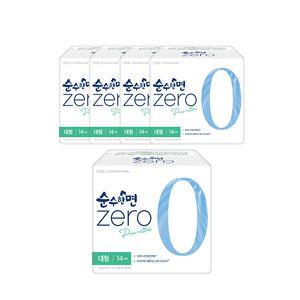 순수한면 제로 날개형, 대형, 14매, 5개