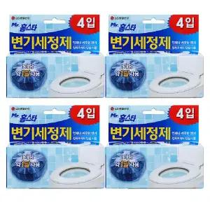 홈스타 변기 세정제 알맹이, 40g, 4개입, 4개