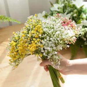 안개꽃 조화 베리 번들 29cm (6개입) 6컬러 인테리어 꽃다발 장식 소품 촬영 꾸미기