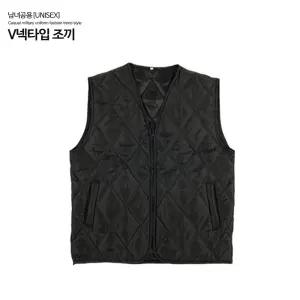 깔깔이 조끼 블랙 패딩점퍼 겨울 방한복 작업복 내피