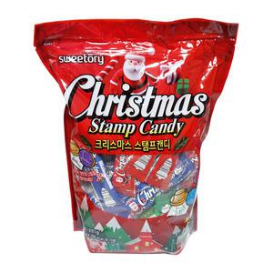 크리스마스 스탬프 캔디 1216g 도장사탕 코스트코 사탕