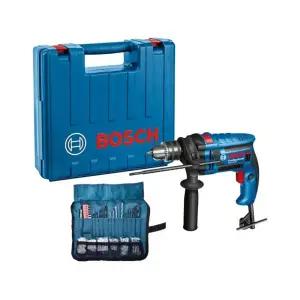 보쉬 GSB13RE 전기 해머드릴 파우치 100PCS 포함 함마 임팩 전동드릴