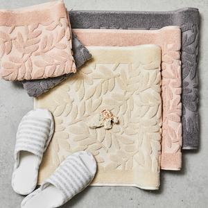 2개세트 내츄럴 순면 욕실 발매트/발수건