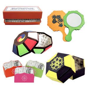 한지공예 육각 사각 필통 접시 컵받침 거울 만들기